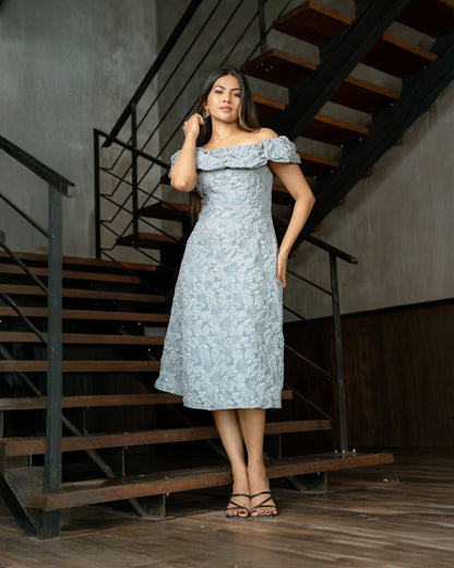 Drop Shoulder Midi Dress