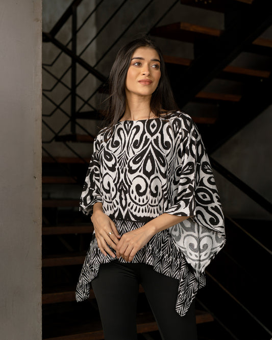 Printed Kaftan Top