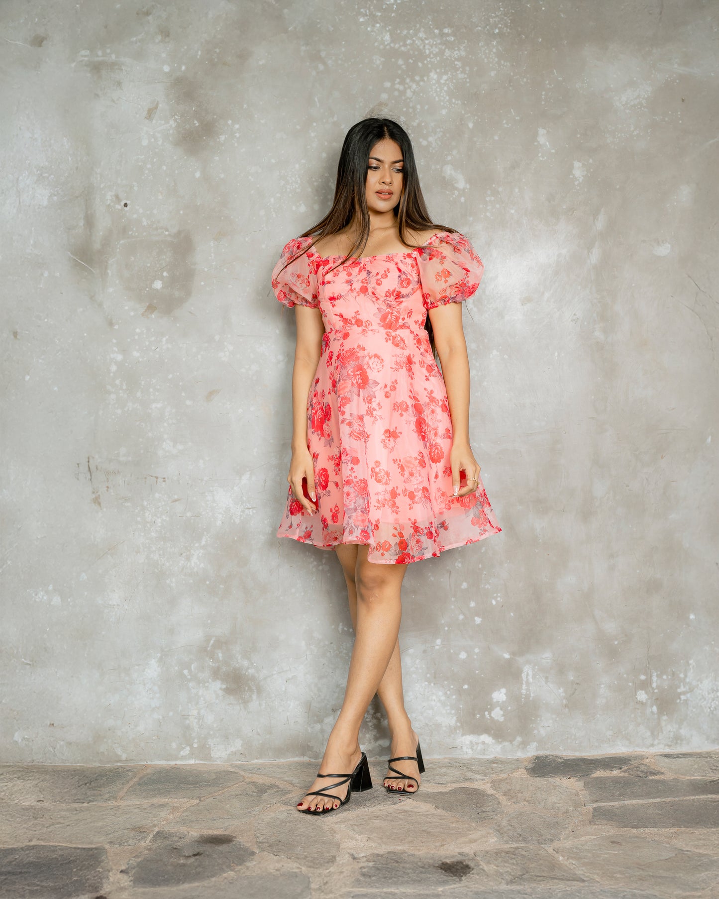 Corset Style Organza Dress
