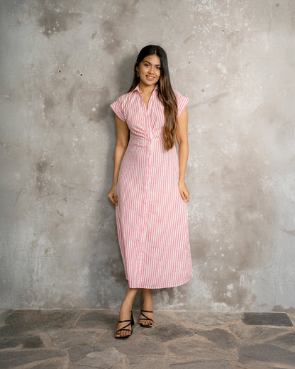 Collar Button Down Dress