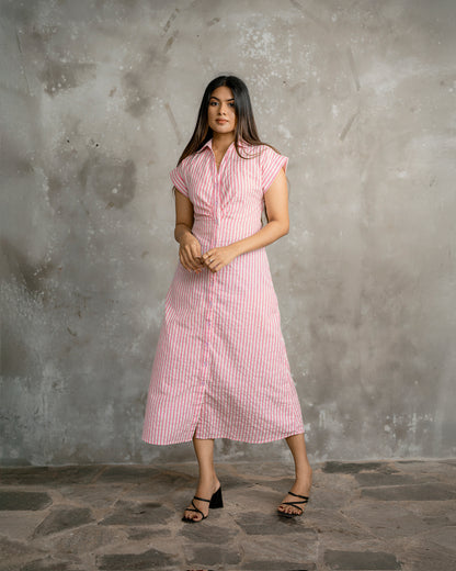 Collar Button Down Dress