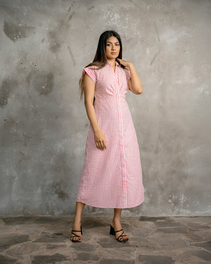 Collar Button Down Dress
