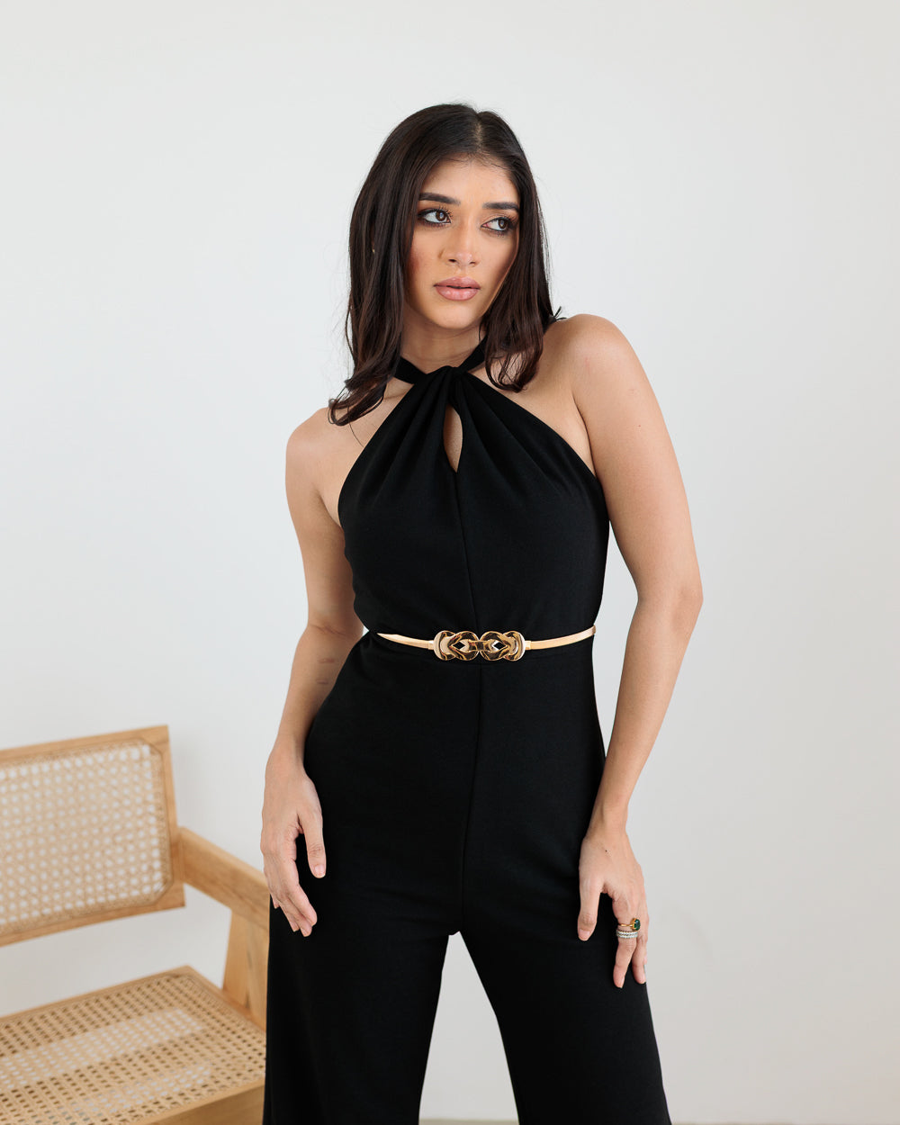 Halter Neck Long Jumpsuit