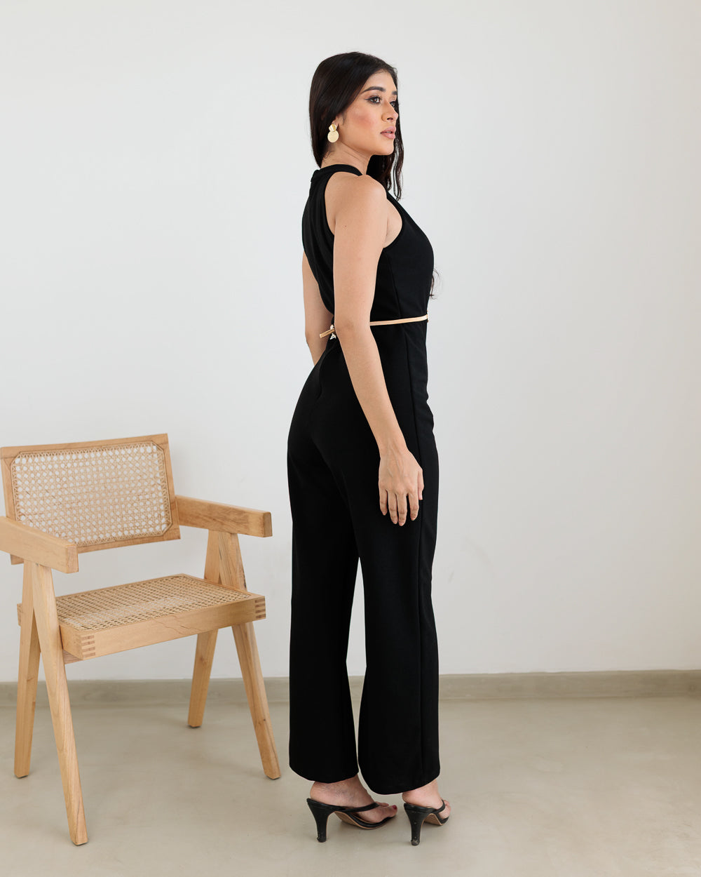 Halter Neck Long Jumpsuit