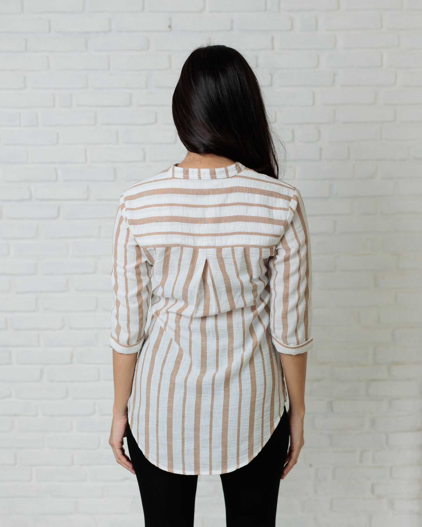 Linen Stripes Top