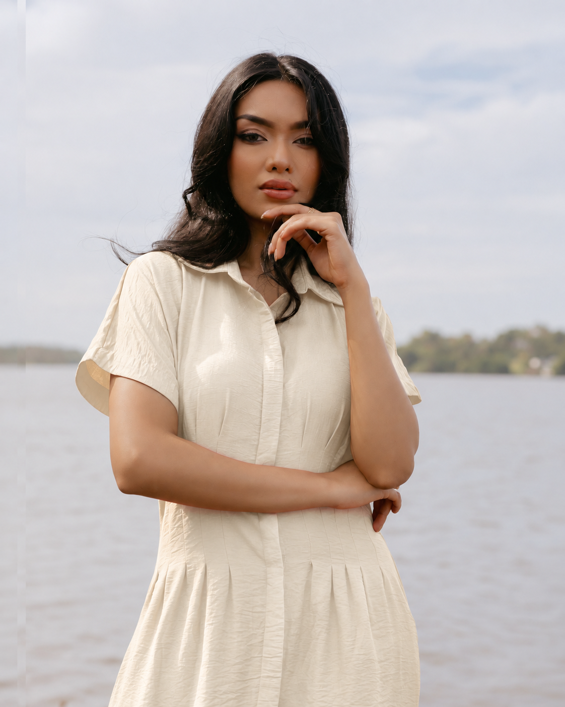 Pleated Maxi Dress
