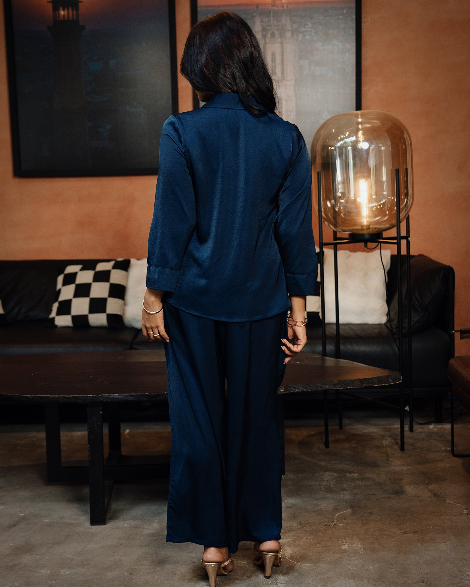 Front Tie-Up Top & Pants Set