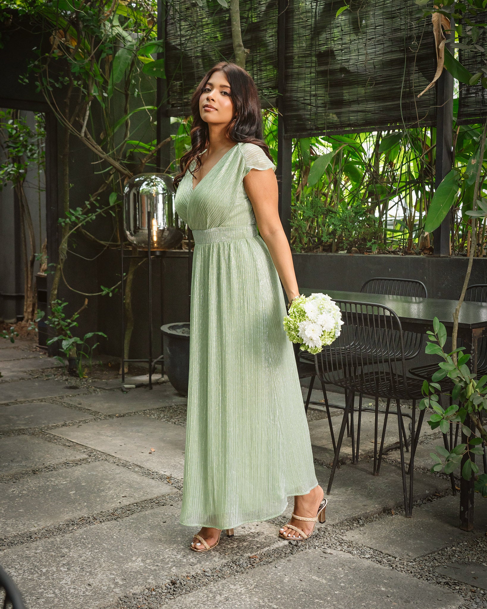 Shimmering Maxi Dress
